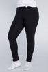 Plus Everyday Leggings with Pockets Black 1X by Ambiance Apparel | Fleurcouture