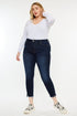 Plus High Rise Ankle Skinny Jeans DARK 16W by Kan Can USA | Fleurcouture