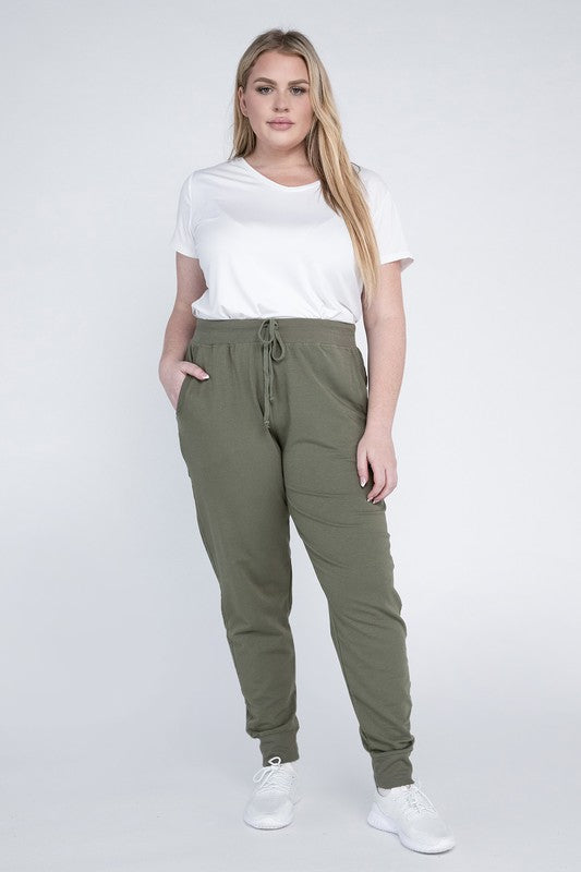 Plus-Size Jogger Pants by Ambiance Apparel | Fleurcouture