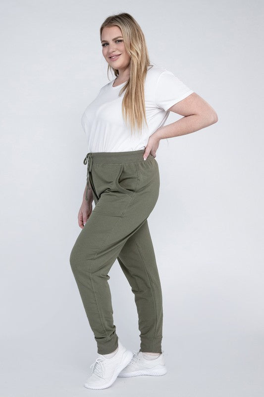 Plus-Size Jogger Pants by Ambiance Apparel | Fleurcouture