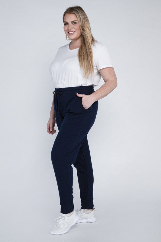 Plus-Size Jogger Pants by Ambiance Apparel | Fleurcouture