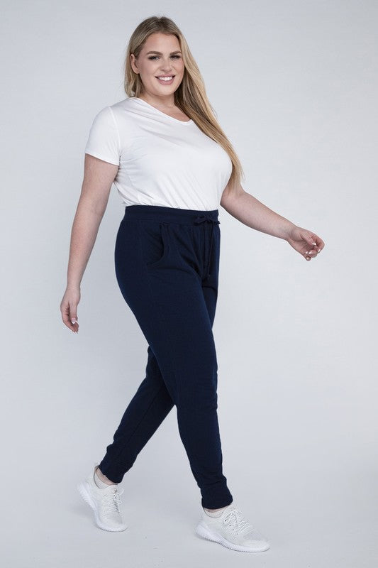 Plus-Size Jogger Pants by Ambiance Apparel | Fleurcouture