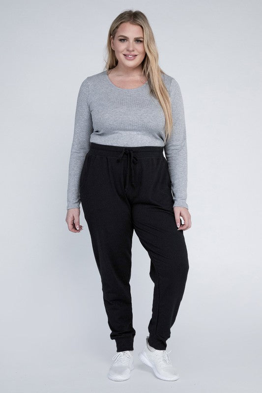 Plus-Size Jogger Pants by Ambiance Apparel | Fleurcouture