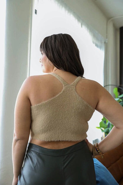 Plus Size Racerback Cozy Lounge Brami 1XL by Leto Accessories | Fleurcouture