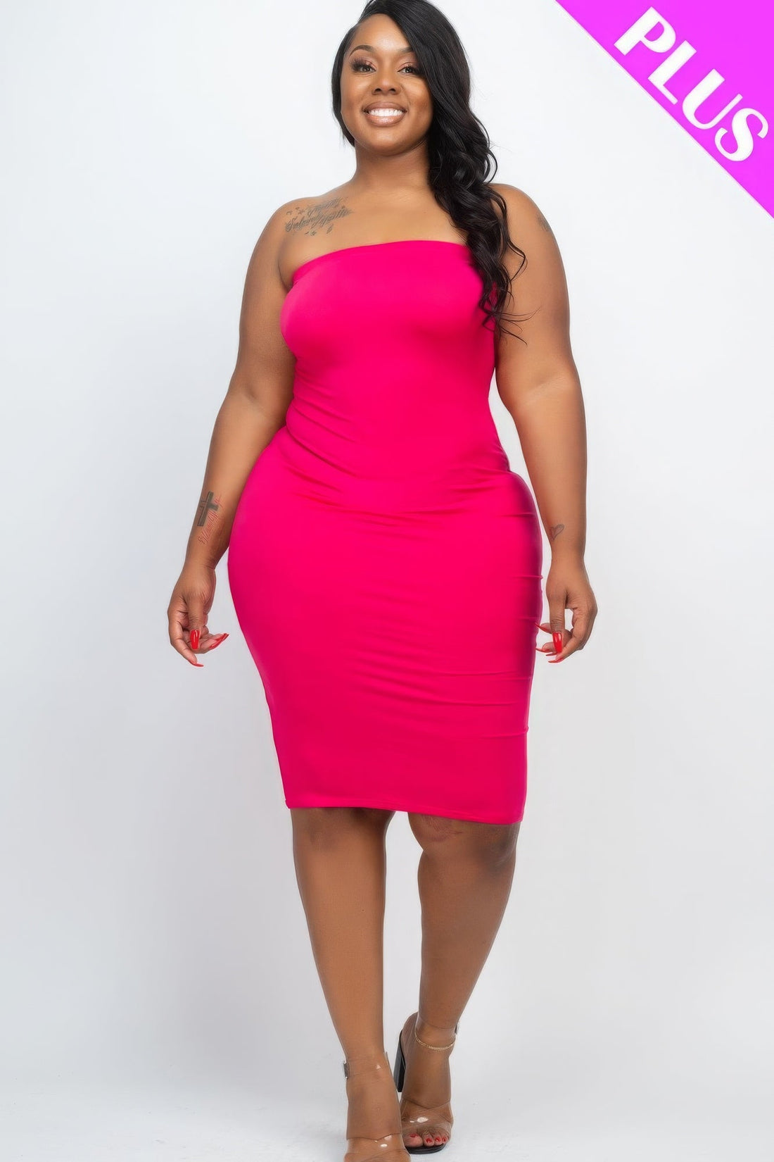 Plus Tube Bodycon Dress by Fleurcouture | Fleurcouture