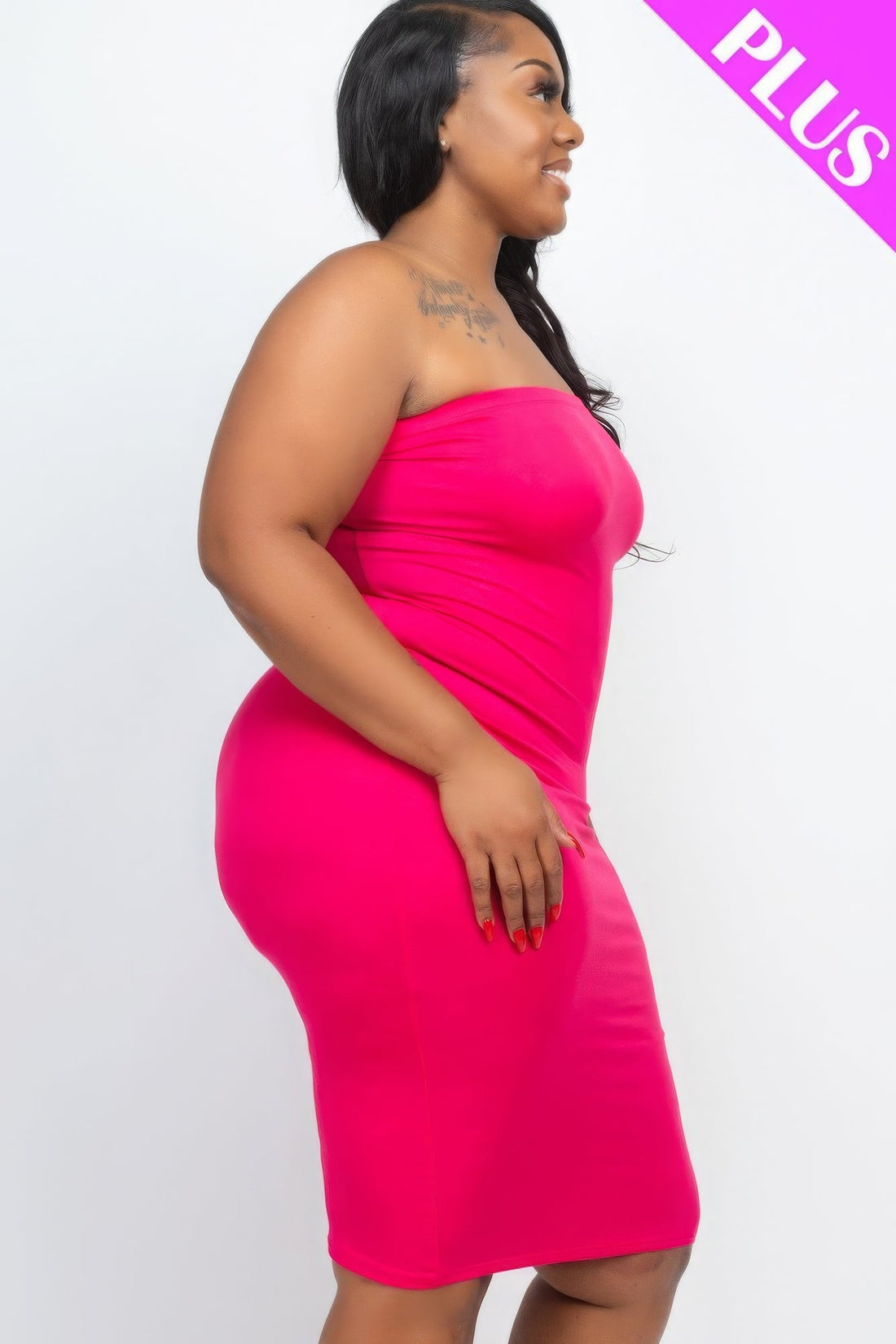 Plus Tube Bodycon Dress by Fleurcouture | Fleurcouture