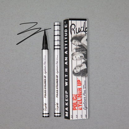 Police Eyeliner Up Eyeliner Pen Bail Bond (Black) Eyeliner by Rude Cosmetics | Fleurcouture