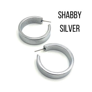 Portland Frosted Lucite Hoop Earrings Portland Hoops by Leetie Lovendale | Fleurcouture