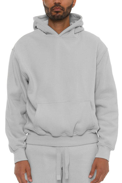 Premium Cotton Blend Hoodie HGREY S Men&