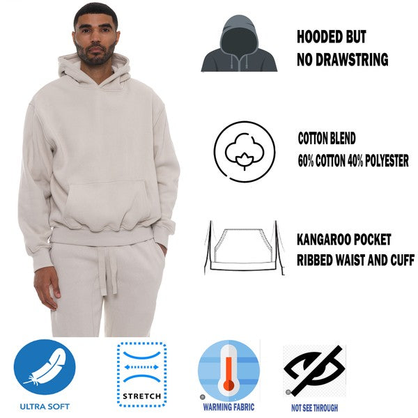 Premium Cotton Blend Hoodie Men&