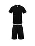 Premium Heavy Weight Single Jersey Short Set Black S by Generation XYZ | Fleurcouture
