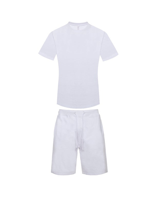 Premium Heavy Weight Single Jersey Short Set by Generation XYZ | Fleurcouture