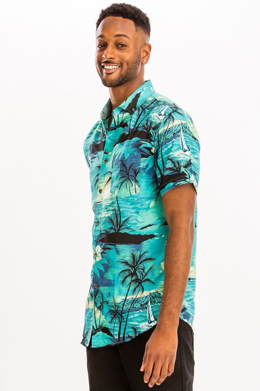 PRINT HAWAIIAN SHIRT MULTI Men&