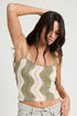 PRINTED CROCHET TOP SAGE S by Emory Park | Fleurcouture