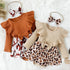 Printed Ruffled Bow Round Neck Bodysuit Dress Caramel 3-6M Baby & Toddler Clothing by Trendsi | Fleurcouture