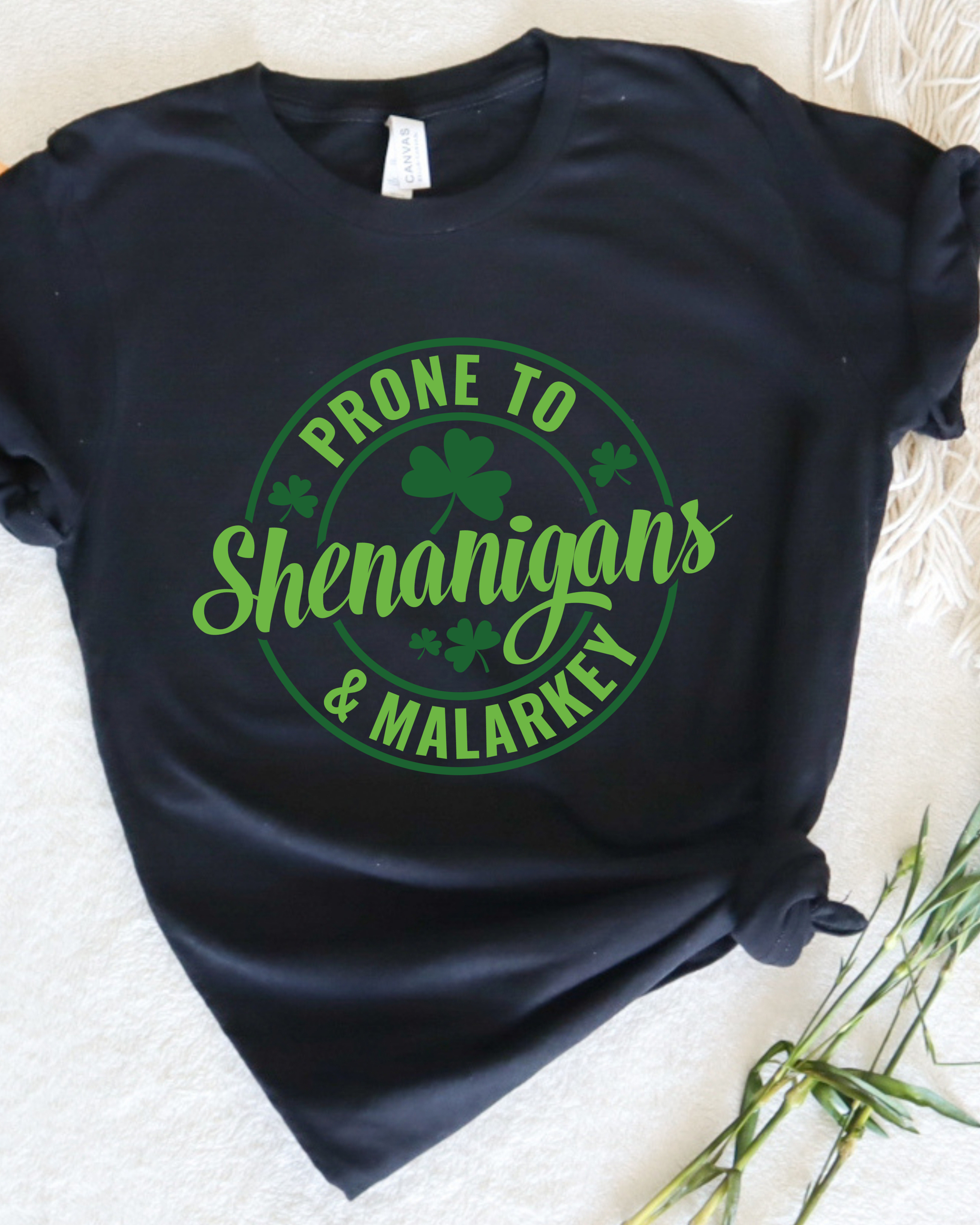 PRONE TO SHENANIGANS TEE (BELLA CANVAS) by LL | Fleurcouture