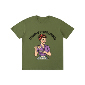 Sarcasmismylovelanguage,sarcastic,funny,retro,1950s,tee,tshirt
