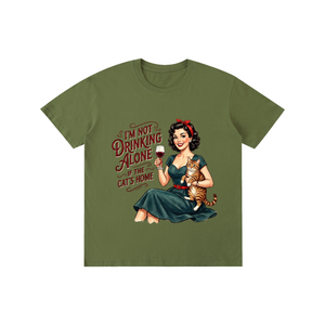 Imnotdrinkingalone,funny,sarcastic,retro,1950s,tee,tshirt