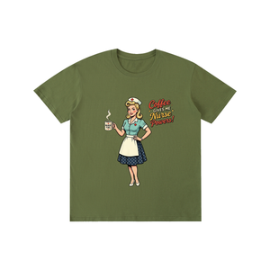 Coffeegivesmenursepowers,nurse,retro,funny,sarcastic,coffee,tee,tshirt