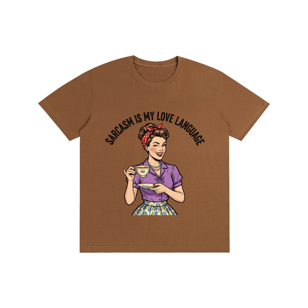 Sarcasmismylovelanguage,sarcastic,funny,retro,1950s,tee,tshirt