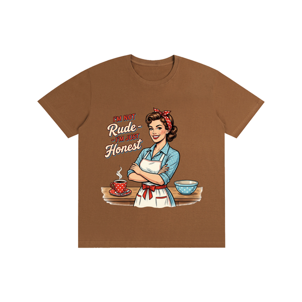Imnotrudeimjusthonest,retro,1950s,funny,sarcastic,tee,tshirt