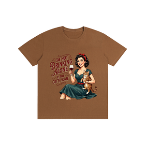 Imnotdrinkingalone,funny,sarcastic,retro,1950s,tee,tshirt