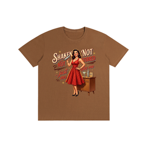 Shakennotstirred,retro,funny,1950s,sarcastic,tee,tshirt