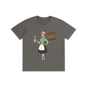 Coffeegivesmenursepowers,nurse,retro,funny,sarcastic,coffee,tee,tshirt