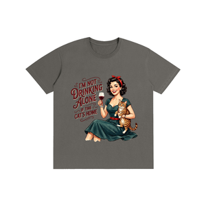Imnotdrinkingalone,funny,sarcastic,retro,1950s,tee,tshirt