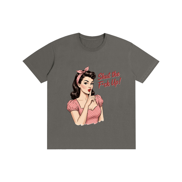 Retro,1950s,shutthefup,sarcastic,funny,tee,tshirt