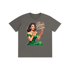 Tooglamtogiveadamn,retro,1950s,funny,sarcastic,tee,tshirt