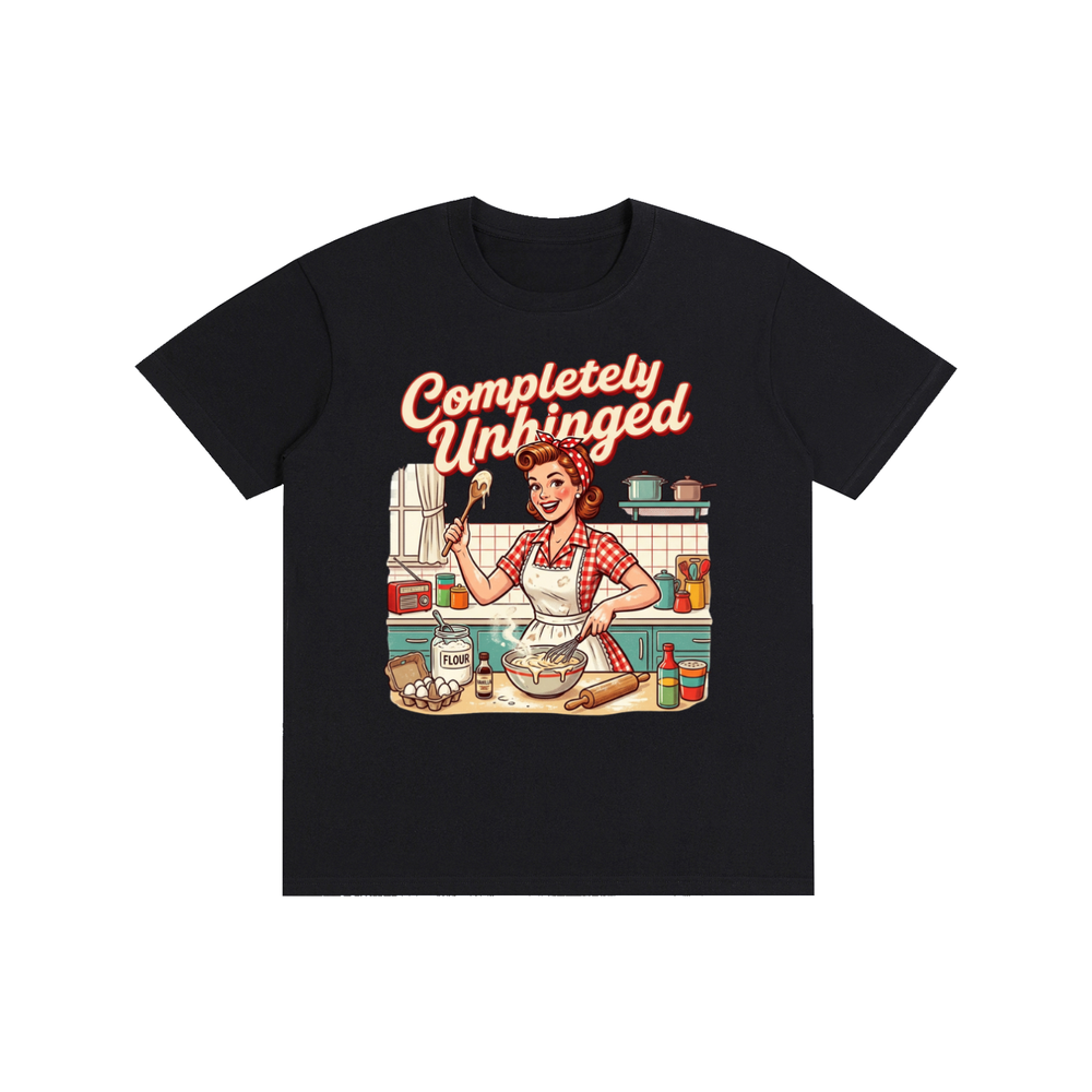 Completelyunhinged,tee,tshirt,1950s,retro,funny,sarcastic