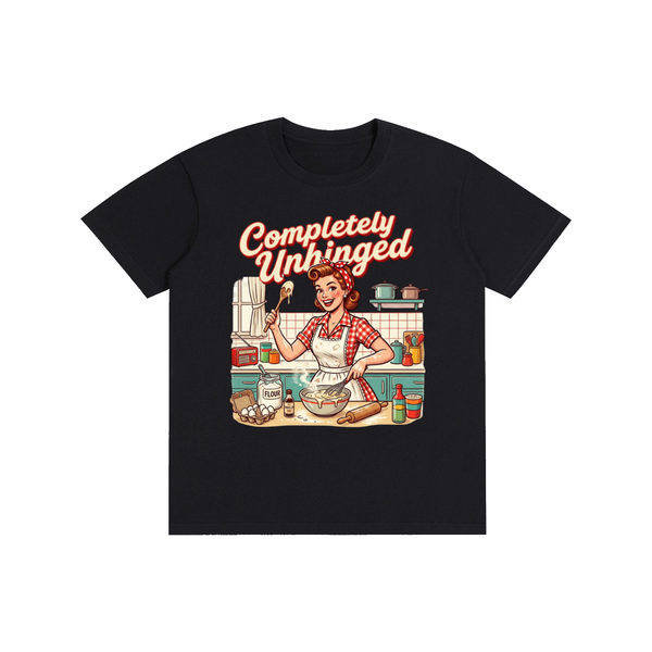 Completelyunhinged,tee,tshirt,1950s,retro,funny,sarcastic