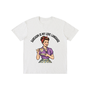 Sarcasmismylovelanguage,sarcastic,funny,retro,1950s,tee,tshirt