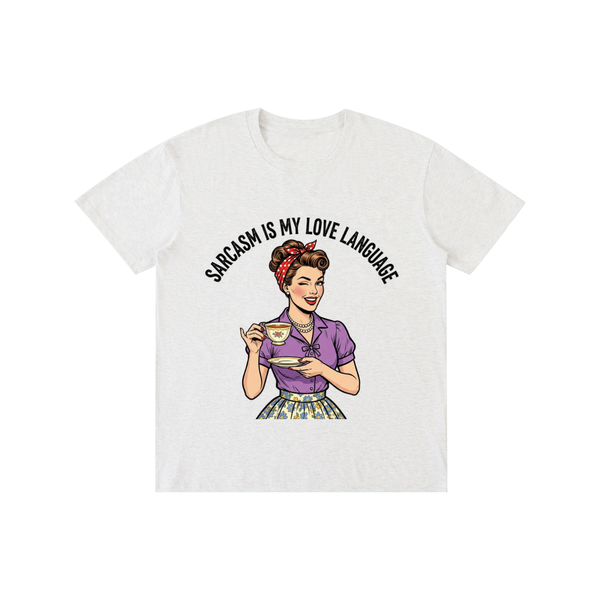 Sarcasmismylovelanguage,sarcastic,funny,retro,1950s,tee,tshirt