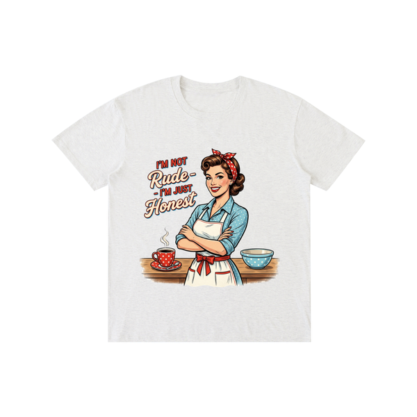Imnotrudeimjusthonest,retro,1950s,funny,sarcastic,tee,tshirt