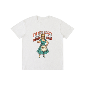 Imnotbossyijusthabebetterideas,sarcastic,funny,retro,1950s,tee,tshirts