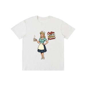 Coffeegivesmenursepowers,nurse,retro,funny,sarcastic,coffee,tee,tshirt