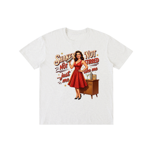 Shakennotstirred,retro,funny,1950s,sarcastic,tee,tshirt