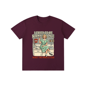 itriedtobenormalonce,funny,sarcastic,retro,1950s,tee,tshirt