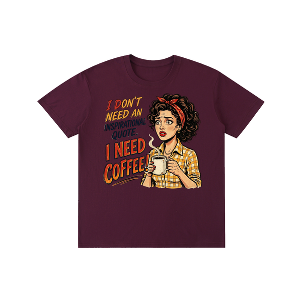 Ineedcoffee,coffeeaddict,retro,1950s,Funny,sarcastic,tee,tshirt