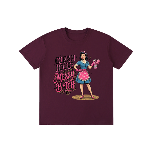Cleanhouse,messyb,Retro,1950s,funny,sarcastic,tee,tshirt