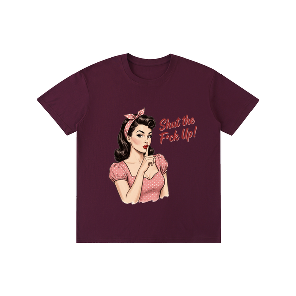 Retro,1950s,shutthefup,sarcastic,funny,tee,tshirt