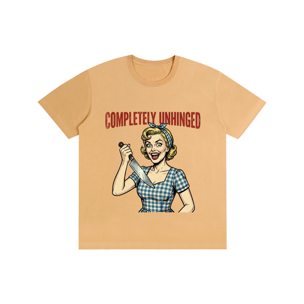 Completelyunhinged,retro,1950s,Funny,sarcastic,tee,tshirt