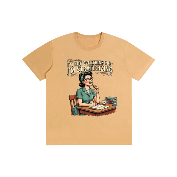 Imnotoverthinking,imstrategizing,funny,sarcastic,retro,1950s,tee,tshirt