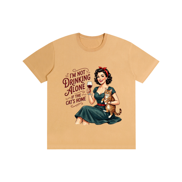 Imnotdrinkingalone,funny,sarcastic,retro,1950s,tee,tshirt