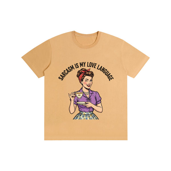 Sarcasmismylovelanguage,sarcastic,funny,retro,1950s,tee,tshirt