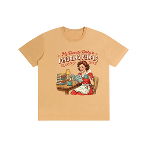 Myfavoritehobbyisignoringpeople,funny,retro,1950s,sarcastic,tee,tshirt