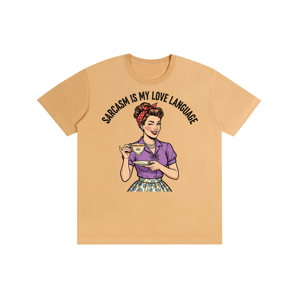 Sarcasmismylovelanguage,lovelanguage,funny,sarcastic,retro,1950s,tee,tshirt