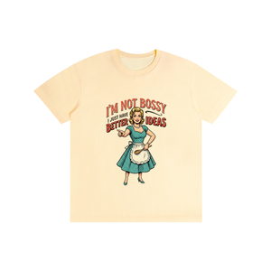 Imnotbossyijusthabebetterideas,sarcastic,funny,retro,1950s,tee,tshirts